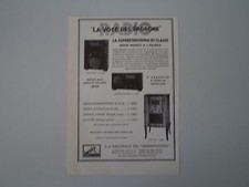 advertising Pubblicità 1934 RADIO LA VOCE DEL PADRONE ELECTRA/DOMUS/RG 53