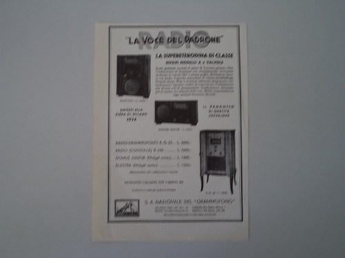 Advertising pubblicità 1934 - pubblicità,