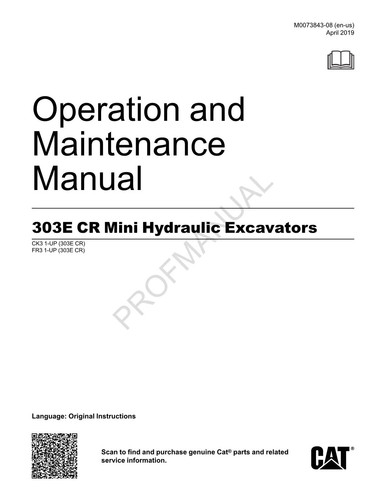 Caterpillar 303e mini - 303e,