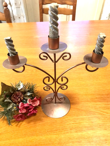 Candelabro rame 3 bracci - candelabro,