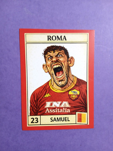 Figurina caricatura calciatori - figurina,