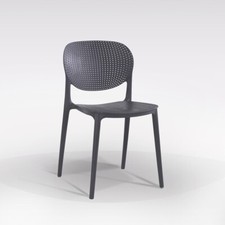 SEDIA MOD. GOOSE IN POLIPROPILENE ANTRACITE