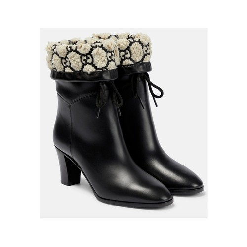Gucci shearling leather - gucci,