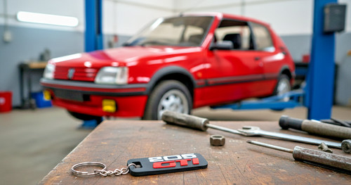 Portachiavi logo peugeot 205 - logo,
