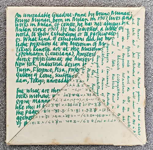 Bruno munari an unreadable - bruno,