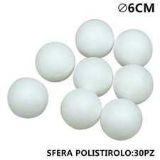 30x Sfere di polistirolo