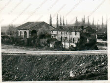 1955c ROVIGO vecchie case coloniche Fotografia