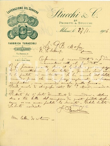 1906 milano turaccioli stucchi - 1906,