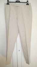 pantalone in LINO chiaro  per