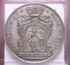 NL* ALESSANDRIA PIEMONTE MADONNA DELLA SALVE Medaglia ARGENTO 1843 Molto Rara