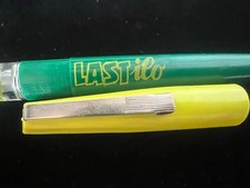 🔴 LASTILO penna stilografica verde gialla fluo con pistone mai usata vintage