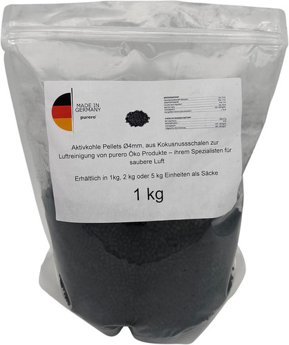 Pellet carbone attivo mm - di, 4
