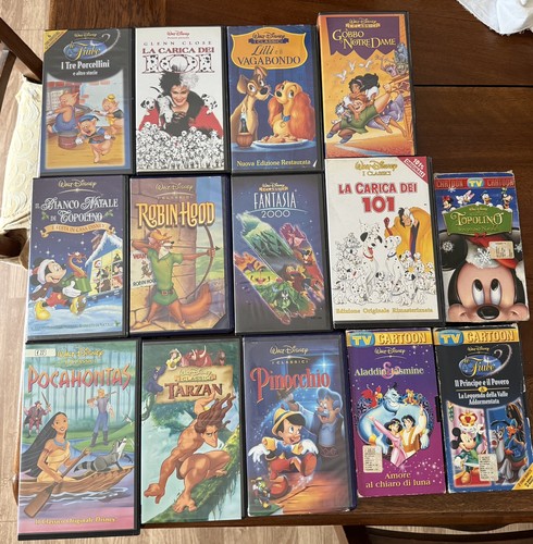 Lotto vhs walt disney - walt,