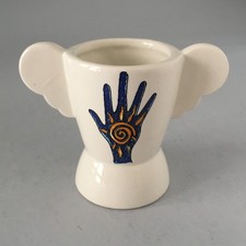 piccolo vaso firmato UGO LA PIETRA - vaso Mano 1998 Bottega dei Vasai small vase