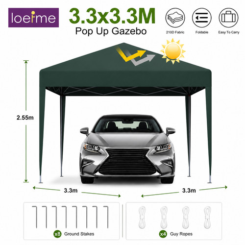 Gazebo montaggio rapido 3 - rapido, 3,3