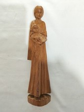 Scultura In Legno Madonna Col