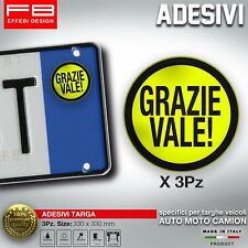 Adesivi Sticker Targa Plate GRAZIE VALE!! Misano Moto GP Tribute Valentino Rossi