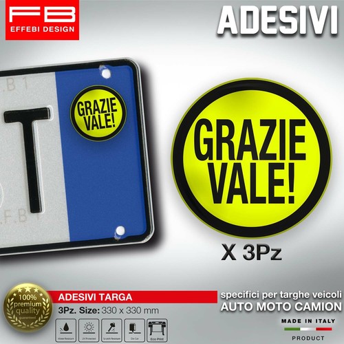 Adesivi sticker targa plate - targa,