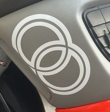 Coppia Adesivi- Emblema-anelli-Logo “Gilera” Gilera Runner 50-125-180