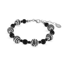 - Bracciale Con Sfere in Vetro