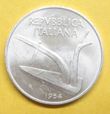 1954-R Italy 10 Lire Take a