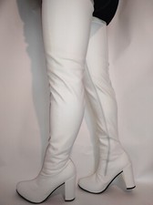 Stivali Similpelle Bianco, Tgl