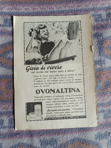 Pubblicità 1953 ovomaltina - 1953,