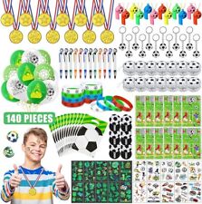140 Pezzi Calcio Gadget Festa Compleanno Bambini, Regalo, Regalini Bambino Party