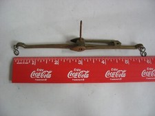 Bilancia bilancia a braccio uguale da appendere in ottone antica peso 5 5/8"