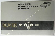 ROVER 2000 SC/TC/Manuale