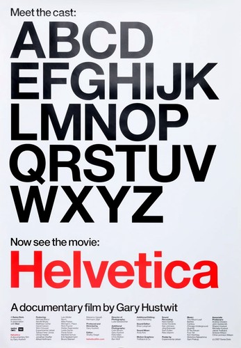 Helvetica meet the cast - “meet, cast”