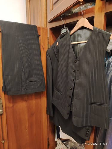 Abito uomo nero grigio - abito,