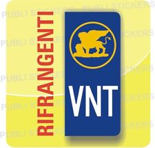 ADESIVO TARGA EUROPEA PER AUTO O CAMION CON SIMBOLO E SIGLA REGIONE VENETO 