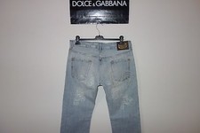 Dolce&Gabbana Black Label RICAMATO&LOGO PIATTO Distr. Jeans 50 IT 35 US, RARO