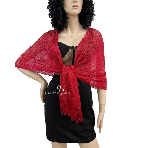 Rosso elegante stola scialle - elegante,