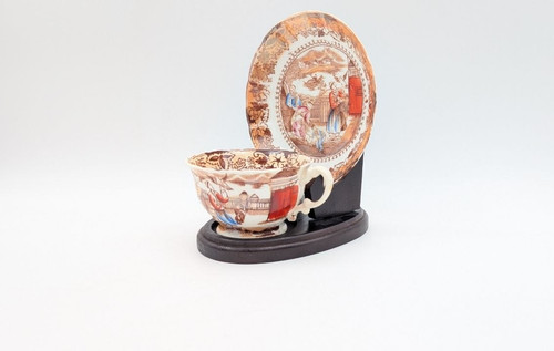 Tazza piattino inglese - e, rosa
