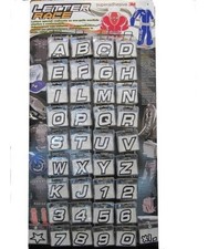 Lettere numeri per tessuto - lettere,
