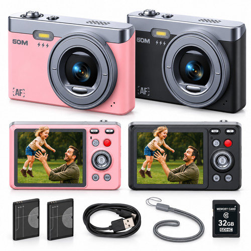 Fotocamera digitale fhd 1080p - digitale,