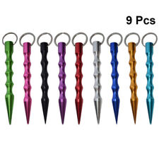9x Kubotan Kubotan autodifesa emergenza palmstick portachiavi set EN