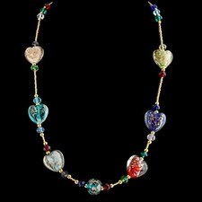 Collana In Vetro Di Murano