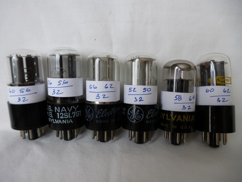 Six used 12sl7gt three - used,