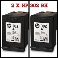 2 X CARTUCCIA "ORIGINALE RIGENERATA" HP 302 BK 