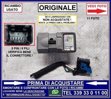 PRESA USB ORIGINALE FIAT 500 mod.312 G PUNTO EVO + ALTRI verifica bene