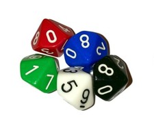 Blackfire Set dadi D10 - 5 pz