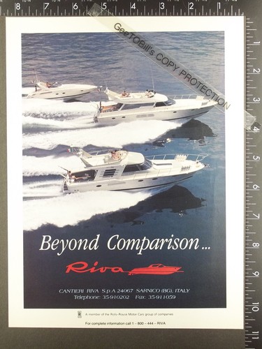 1991 advertisement for riva - for,