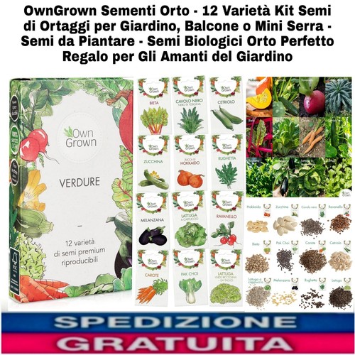 Sementi orto varietà kit - sementi, 12