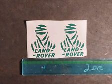 Set Adesivi In Vinile Verde Lucido Logo Land Rover Tuning Auto Moto Ufficio 