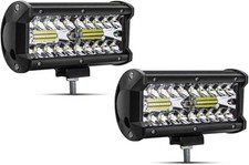 Safego/Kralimi Faro Lavoro LED 120W  IP67 Trattori Auto SUV Camion Barca  2PACS