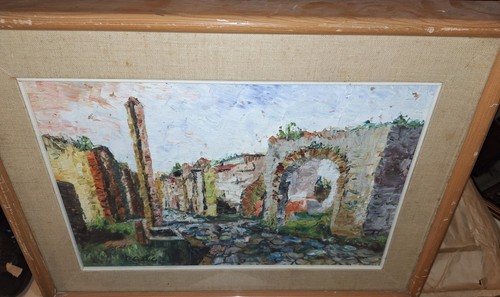 Dipinto olio tavola - ad,