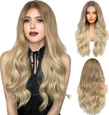 Lunga Ondulata Parrucca Donna